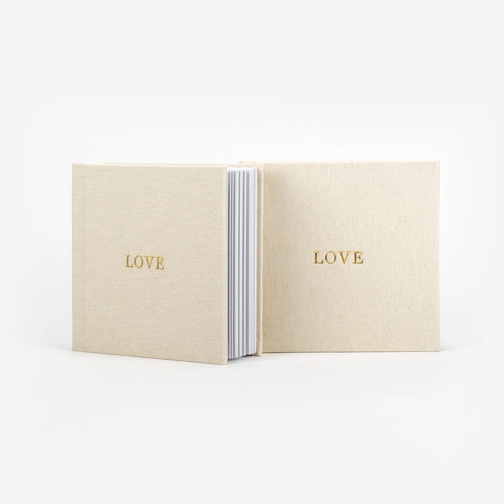 Album et boîtier Love en lin